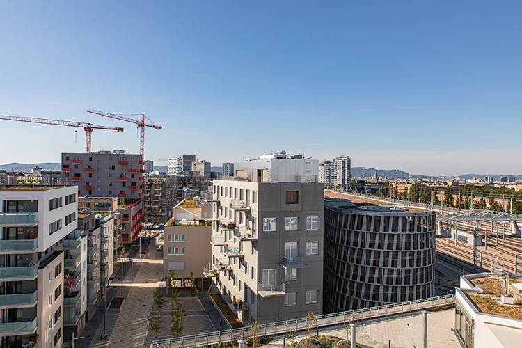 Gleis 21 Sonnwendviertel Helmut-Zilk-Park Sonnwendgarten