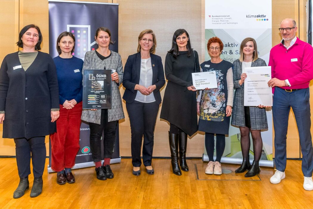 Gleis 21 Wohnprojekt Baugruppe Sonnwendviertel Auszeichnung Klimaaktiv Gold